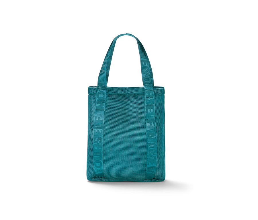 Sac de sport turquoise.