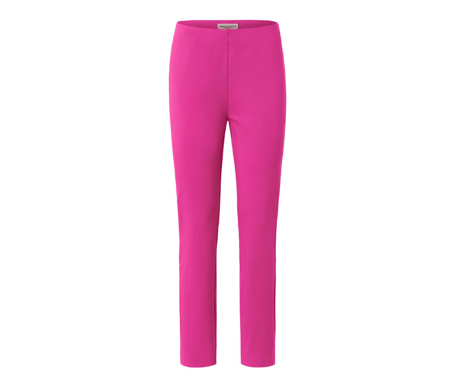 Pantalon stretch rose vif.