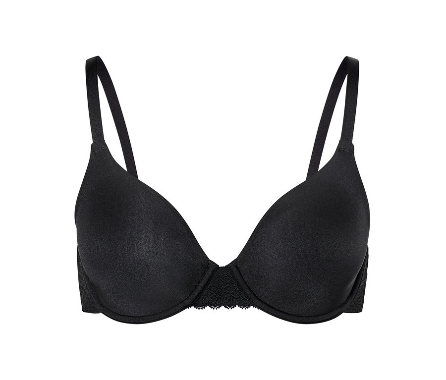 Soutien-gorge à armatures noir.