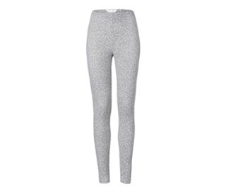 Gris chiné à pois crème