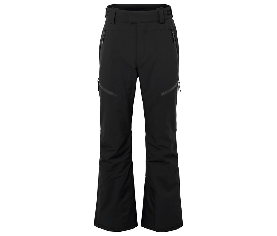 Pantalon de ski noir avec poches zippées.