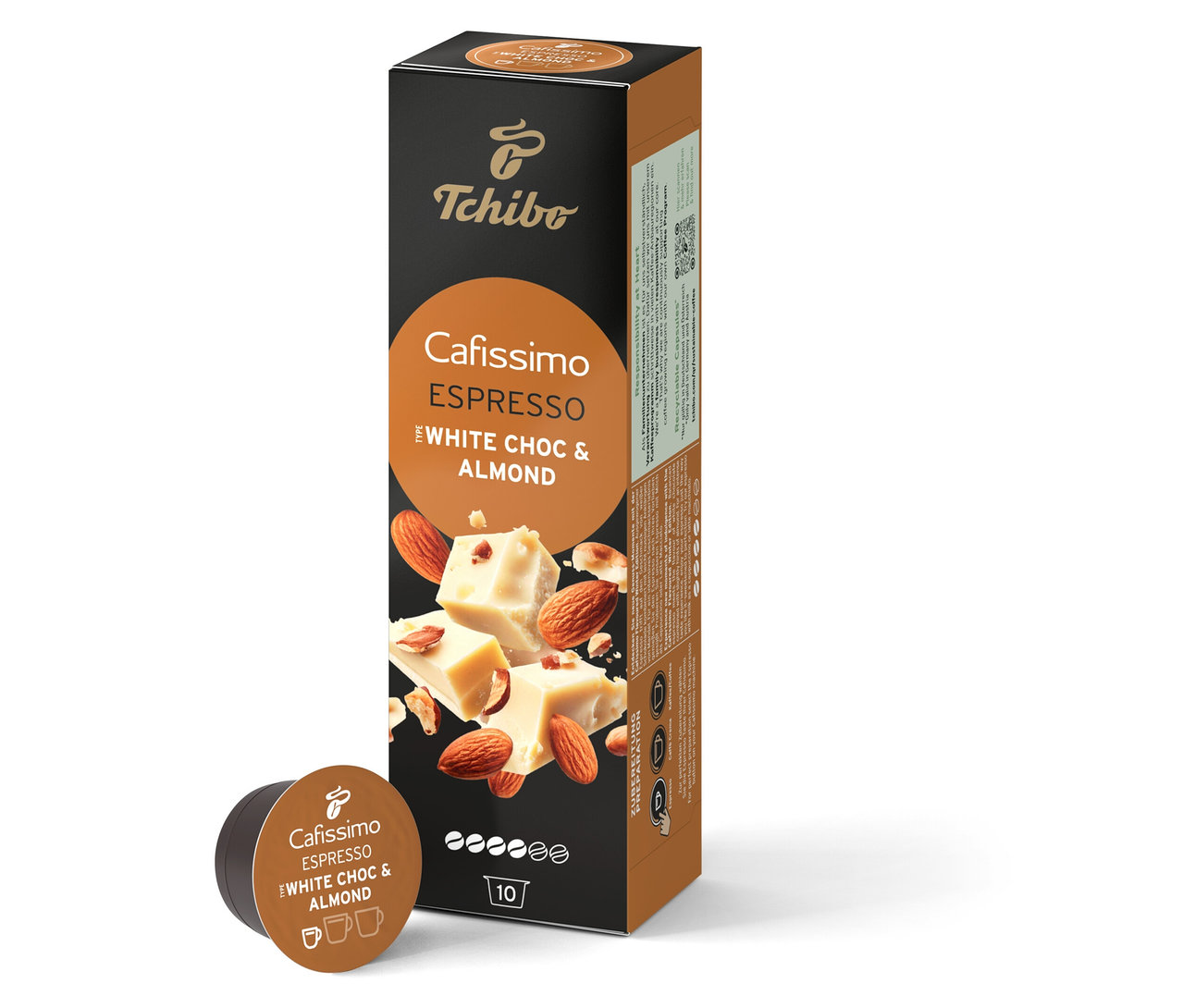 Paquet de capsules Cafissimo Flavoured Espresso - White Choc & Almond.