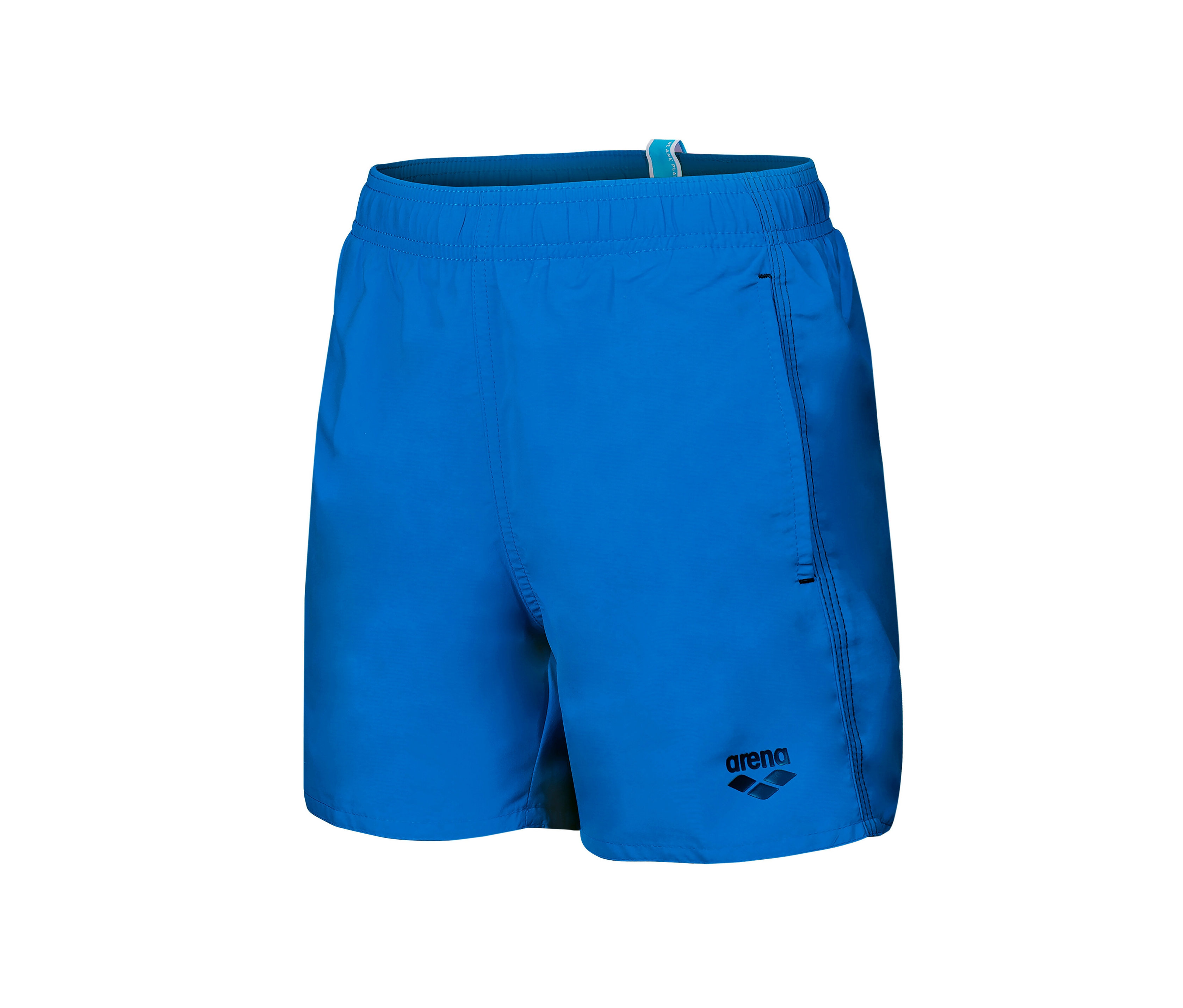 Boxer de plage arena Solid R pour enfant, bleu.