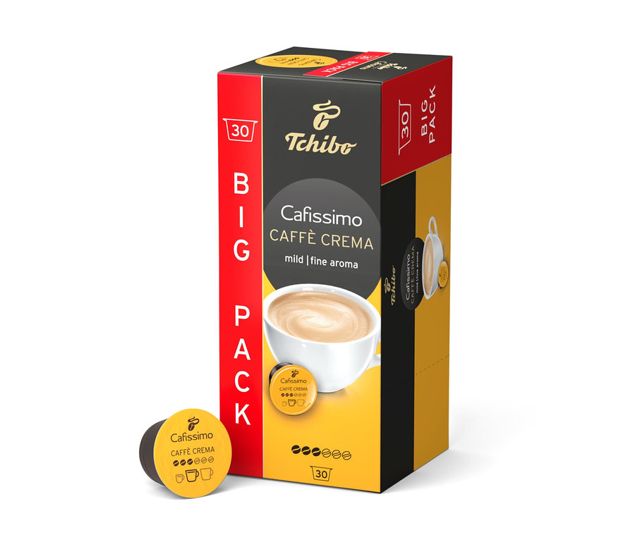 Paquet de 30 capsules Cafissimo Caffè Crema mild.