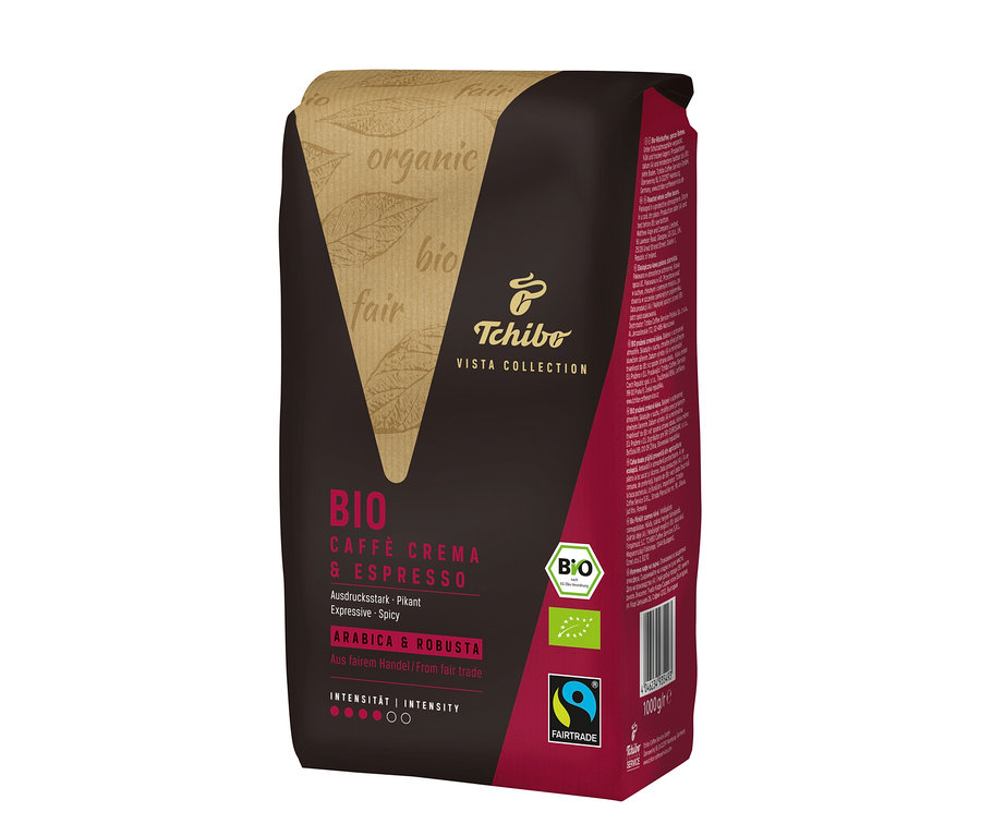 Paquet de café Vista Collection Bio Caffé Crema & Espresso.