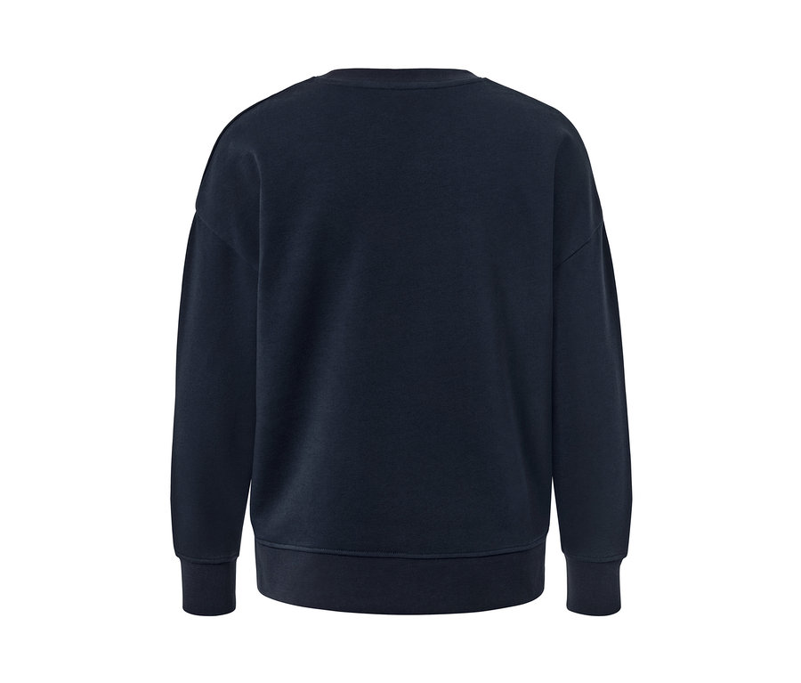 Sweat-shirt bleu foncé.