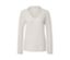 Pull en maille crème avec col en V.