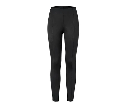 Legging thermique noir sur fond blanc.