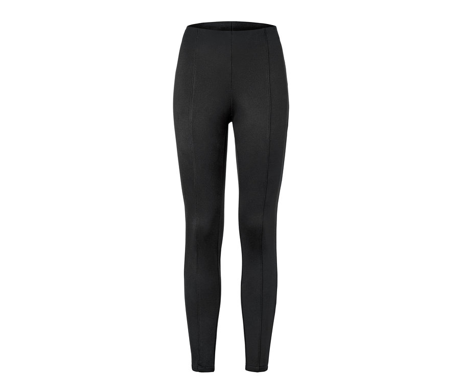 Legging thermique noir sur fond blanc.