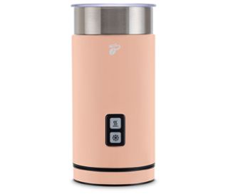 Inox brossé avec revêtement abricot<br>Couvercle transparent