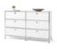 Commode en métal « CN3 » blanche avec 6 tiroirs.
