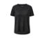 Un t-shirt de sport anthracite avec un motif léopard.