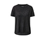 Un t-shirt de sport anthracite avec un motif léopard.