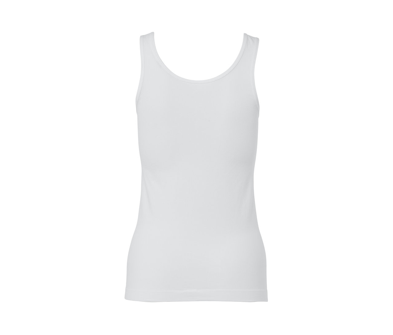 Maillot de corps sans coutures blanc.