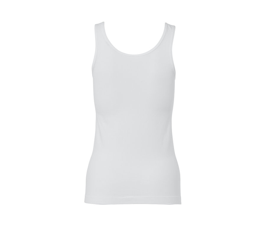 Maillot de corps sans coutures blanc.