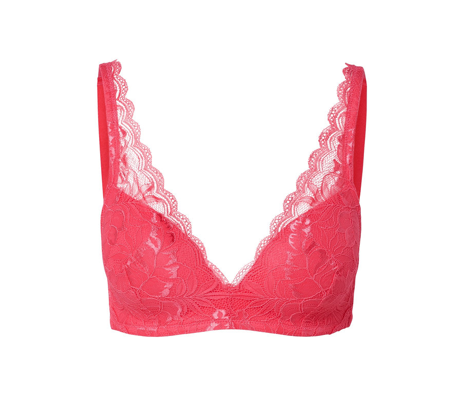 Soutien-gorge à coques souples rouge.