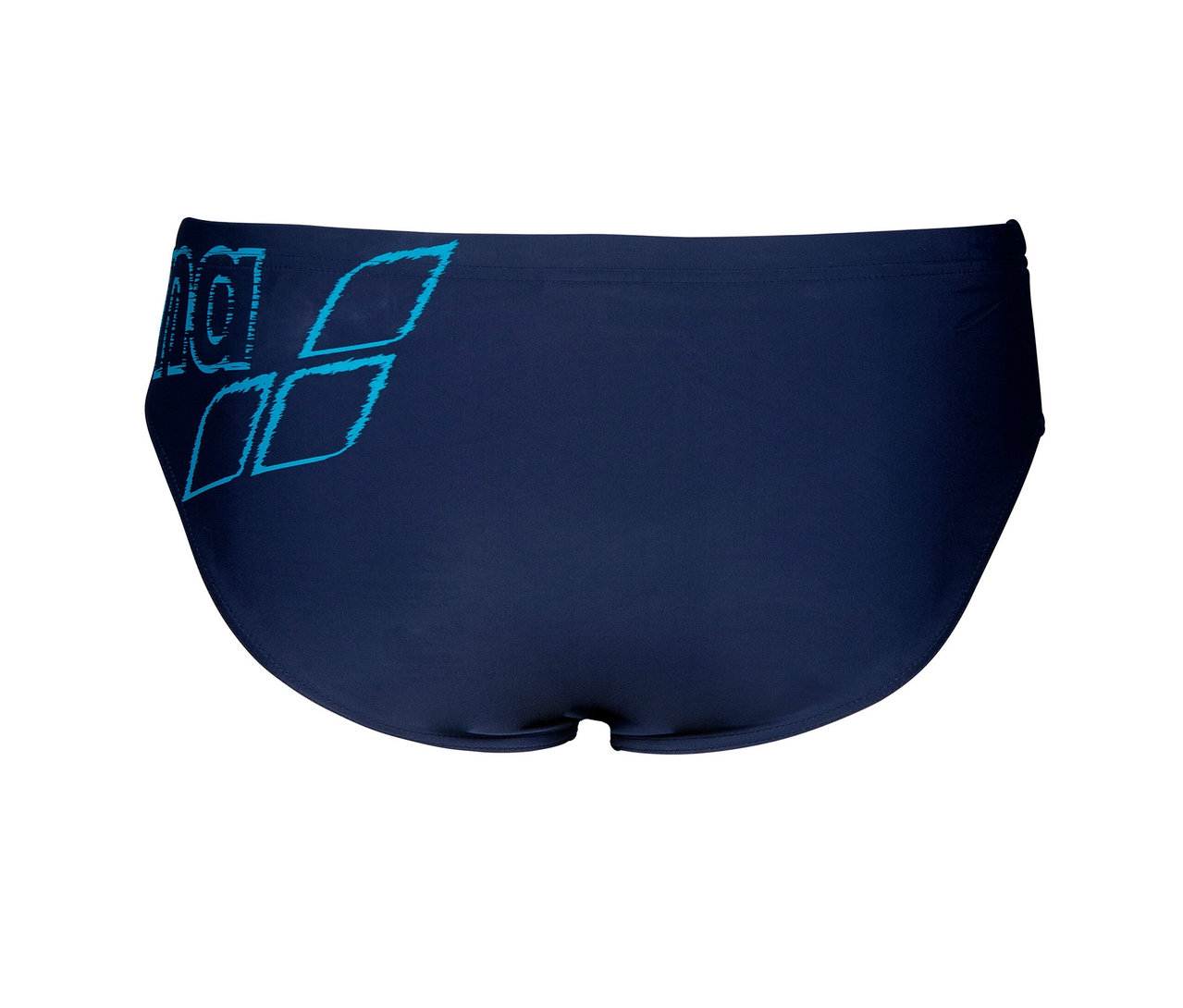 Maillot de bain slip arena Scratchy bleu marine avec logo bleu sur le côté gauche.