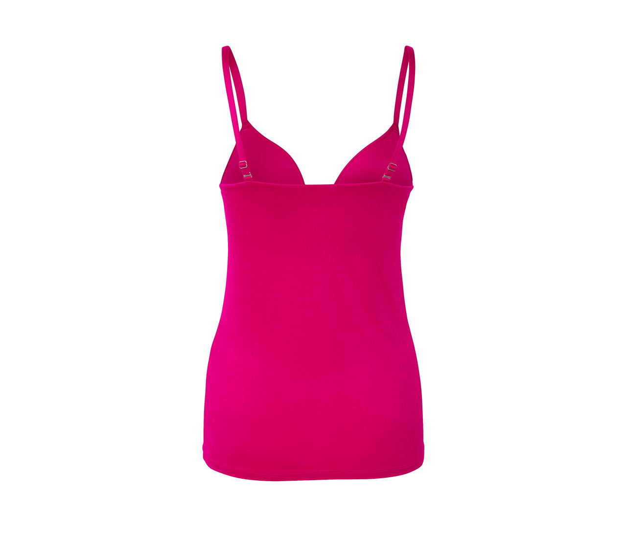 Vue arrière du haut avec bustier rose.
