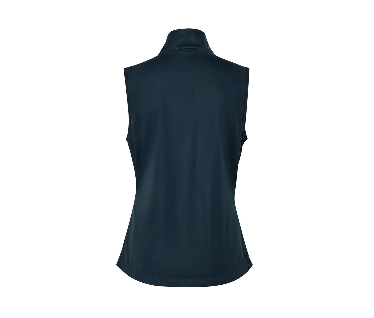 Veste en softshell bleu foncé vue de dos.