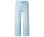 Jean ample clair avec ceinture.