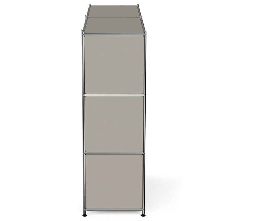 Commode en métal gris clair « CN3 » à six abattants.