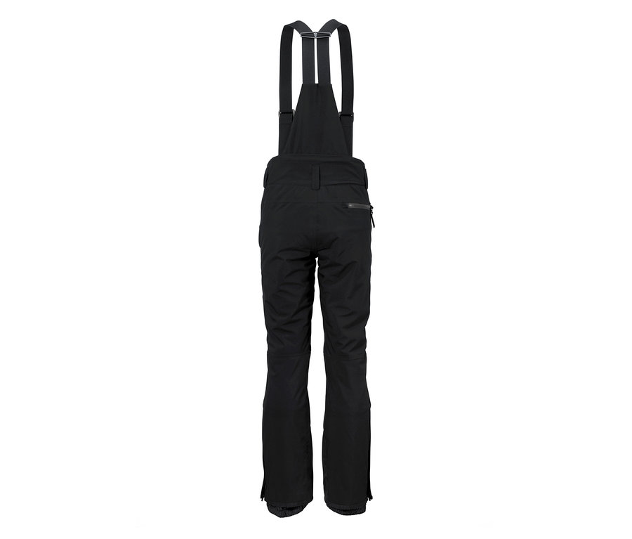 Pantalon de ski noir à bretelles.