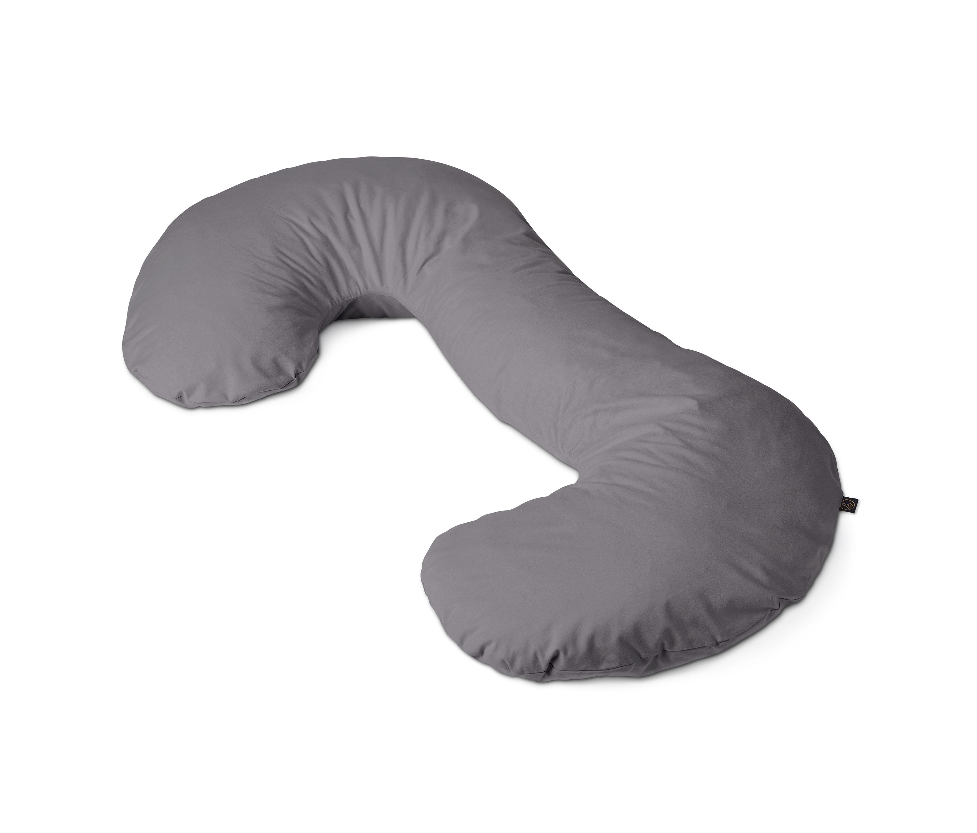Coussin XL gris pour dormir sur le côté.