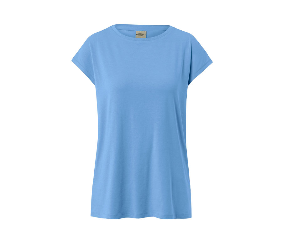 T-shirt de sport bleu.