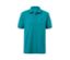Polo en piqué bleu turquoise.