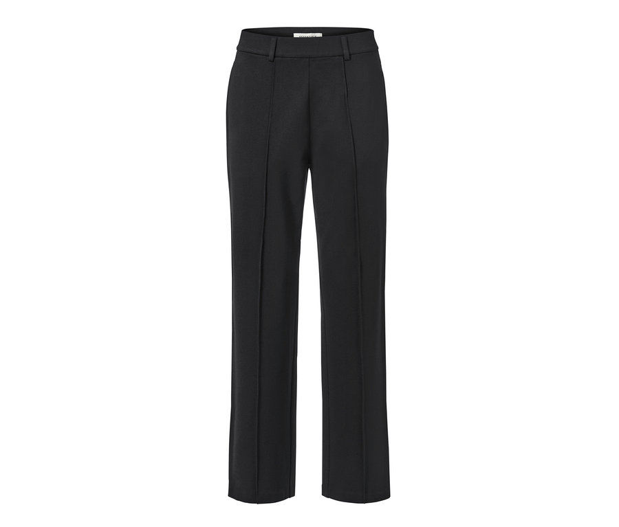 Pantalon en jersey noir avec nervure.
