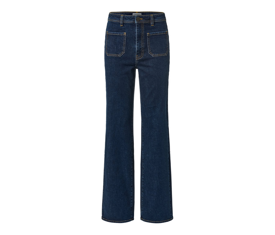 Jean évasé bleu – Coupe « Cara ».