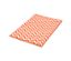 Tapis de douche, orange et blanc - Dentelé orange et blanc