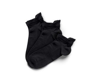 3 paires de chaussettes techniques de sport, noir