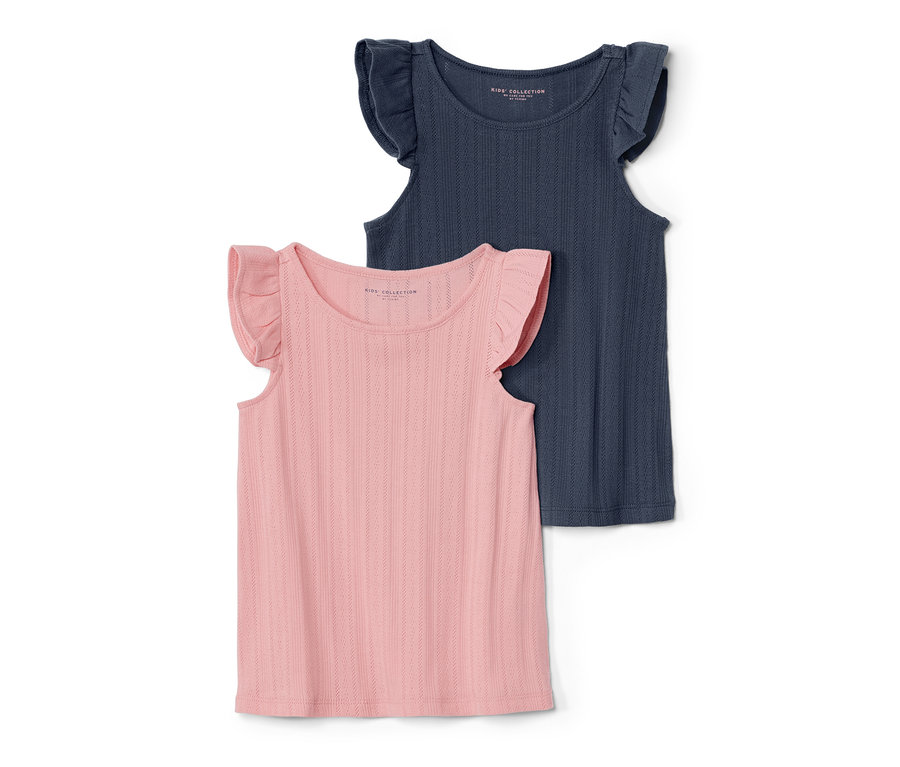 Deux hauts pour enfant avec motif ajouré.