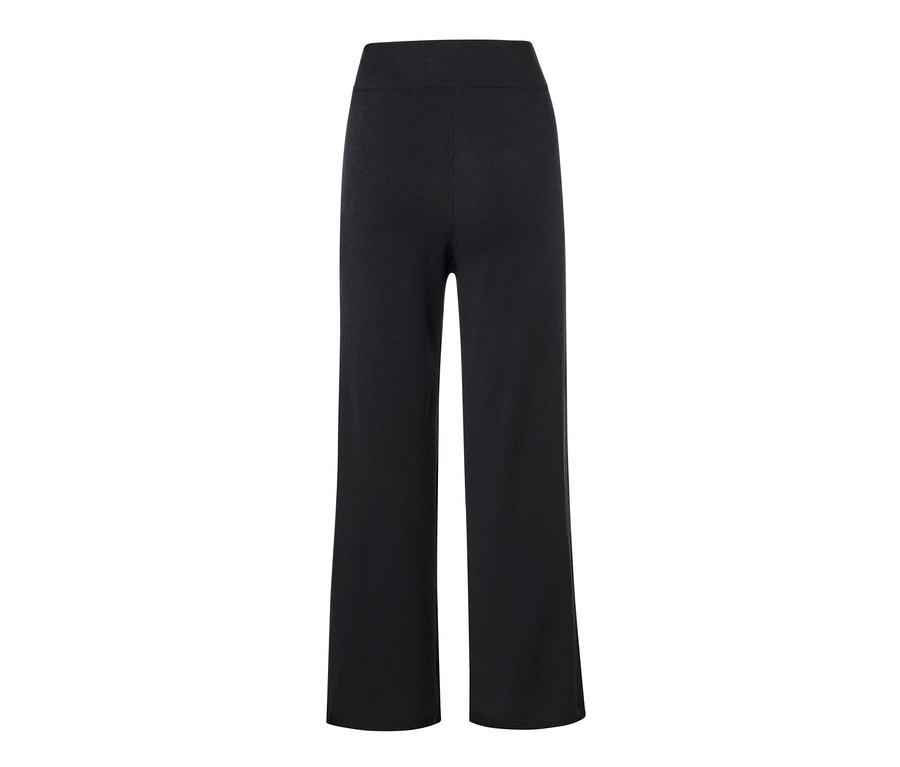 Pantalon souple noir avec ceinture confort.