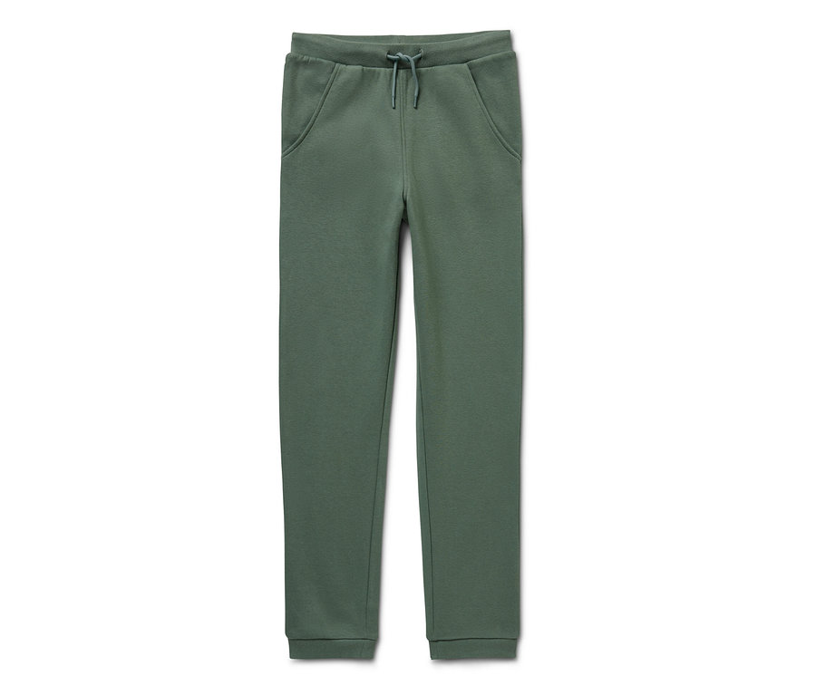 Pantalon en sweat vert pour enfant.