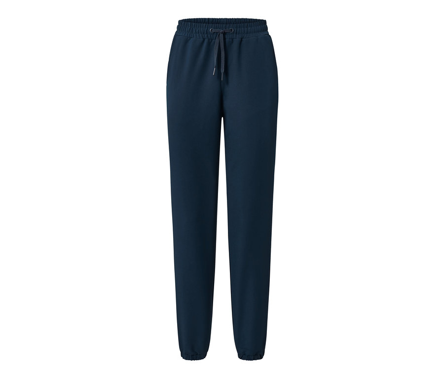 Pantalon de jogging softshell bleu marine avec cordon de serrage à la taille.