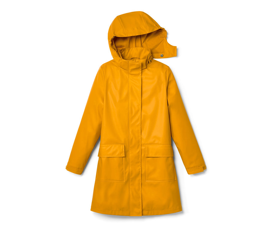 Parka de pluie jaune pour enfant « ciré » avec capuche.