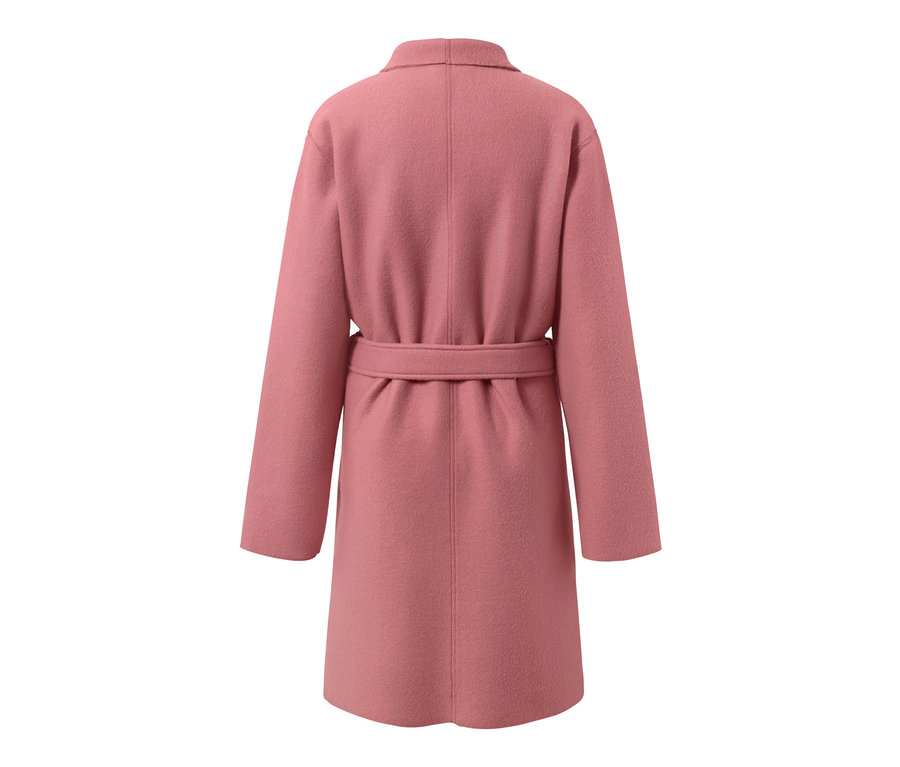 Vue arrière du peignoir en polaire avec ceinture.
