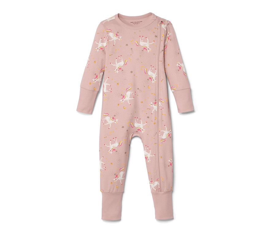 Pyjama rose avec des licornes.