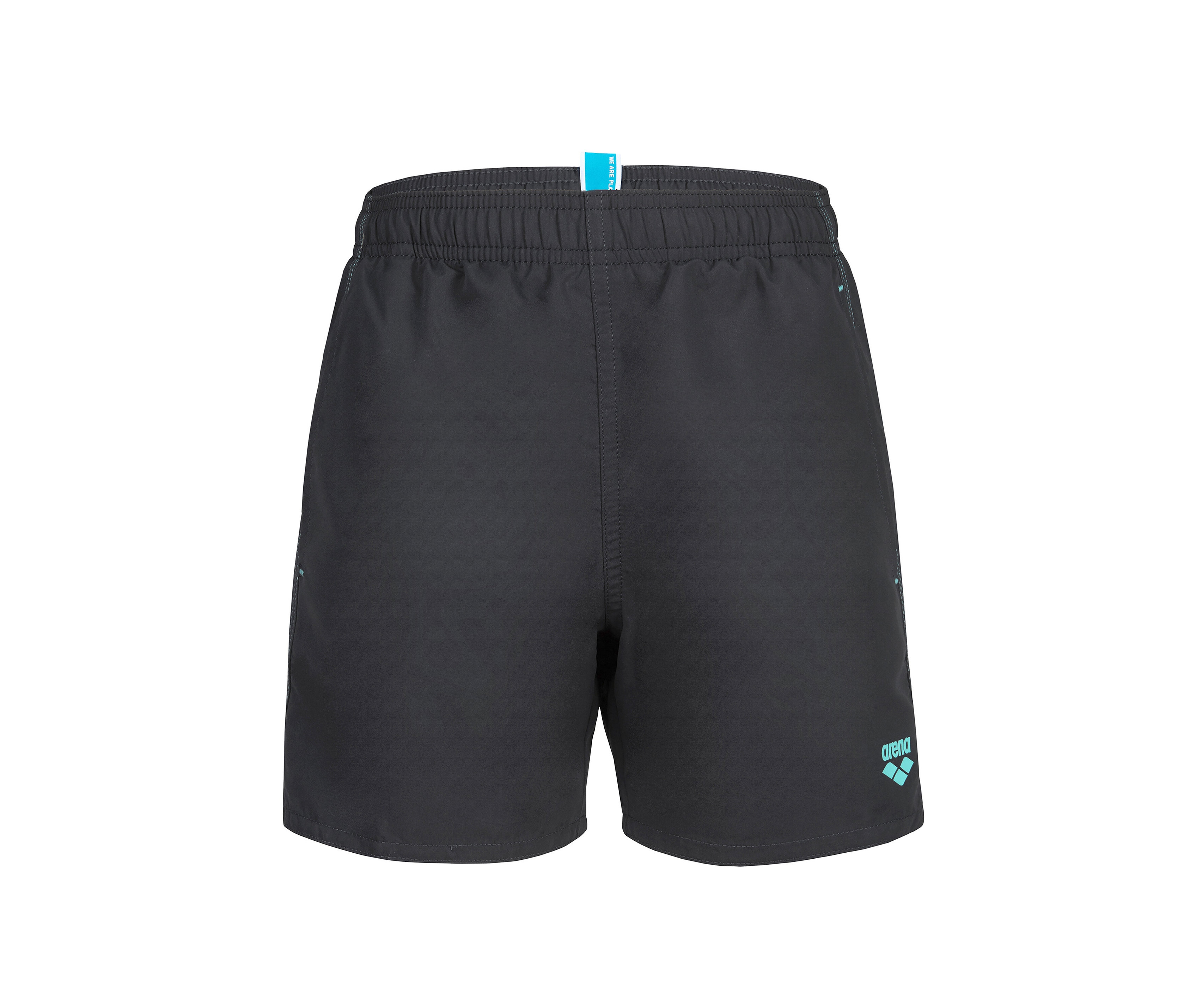 Boxer de plage noir Arena pour enfants, modèle Solid R.