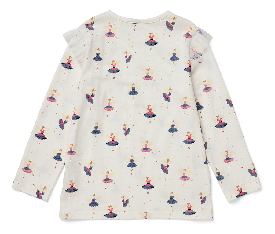 T-shirt à manches longues avec imprimé de fées.