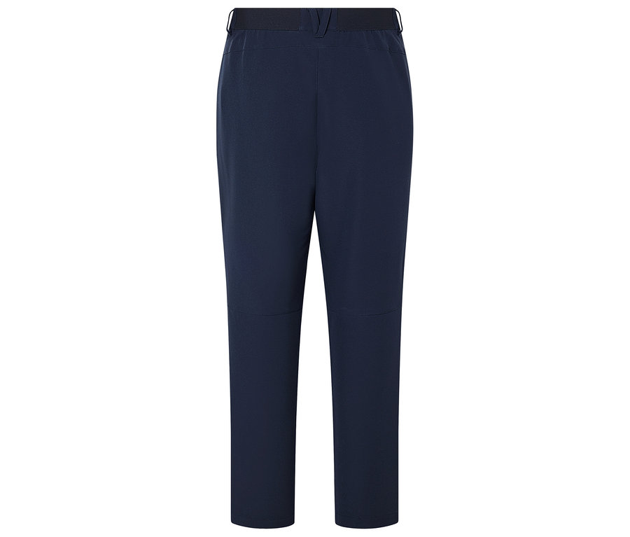 Pantalon bleu marine avec taille élastique.