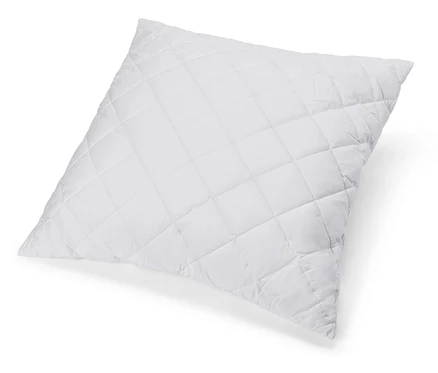 Un seul oreiller blanc Cell Solution® avec un motif à carreaux matelassé sur un fond blanc.