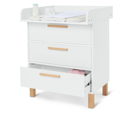 Commode à langer « Leira » avec tiroirs