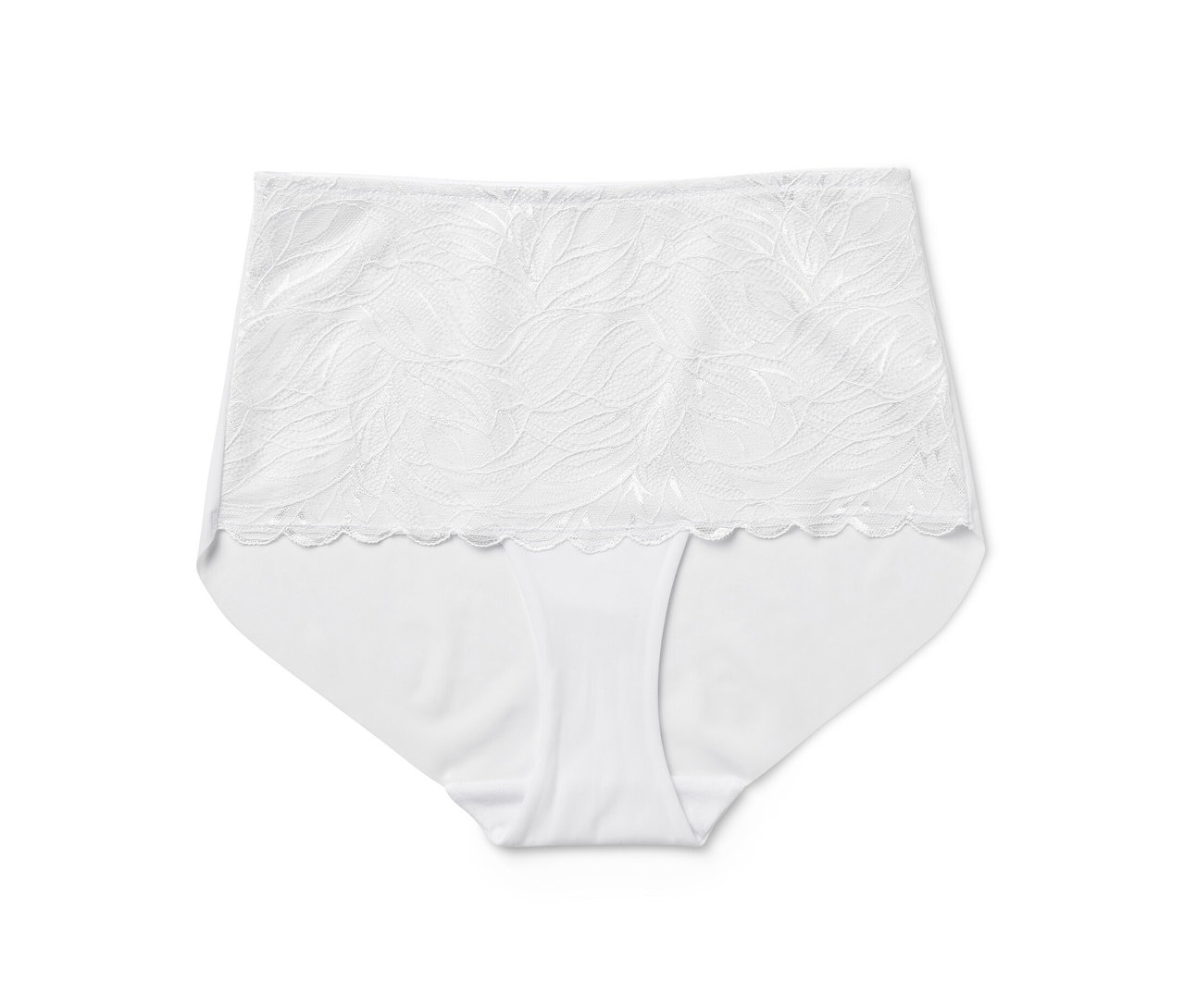 Culotte taille haute « light-shaping », blanc.