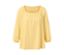 Blouse jaune à manches 3/4.