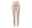 Legging basique en jersey lourd crème sur fond blanc.