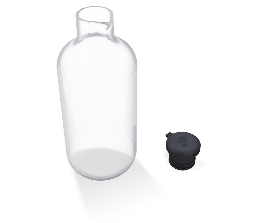 Une carafe à lait vide pour Esperto Pro & Esperto2 Milk et son couvercle noir.