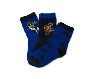 3x bleu foncé-bleu à motif tricoté différent